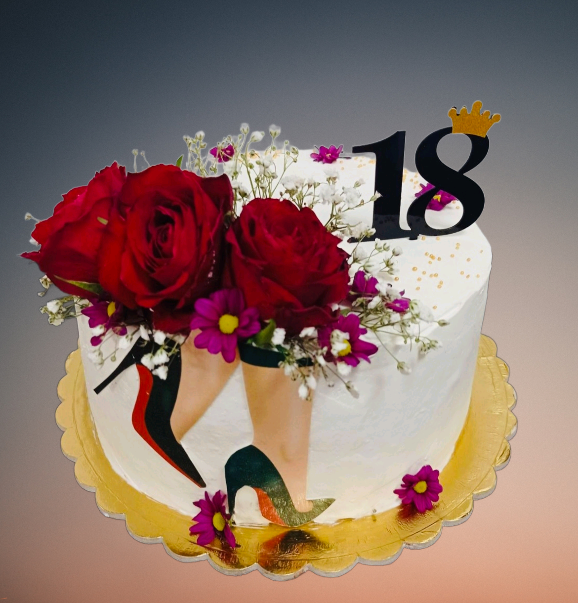 Elegantná torta na 18-tku Elegantná torta na 18-tku
