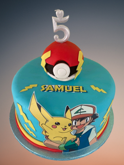 Pokémon torta „Pikachu & Samuel“