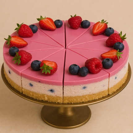 Cheesecake s lesným ovocím