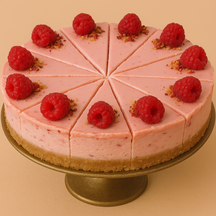 Malinový cheesecake
