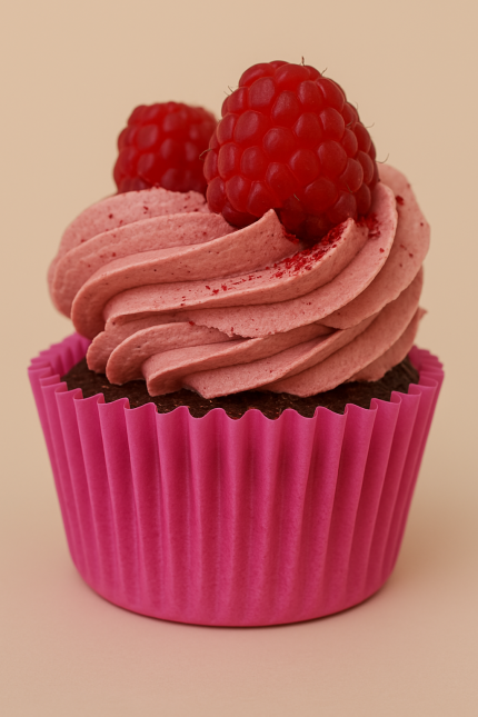 cupcake s lesnim ovocim